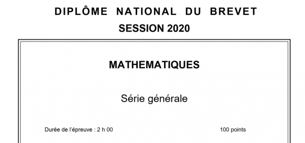 Dnb 2020 Les Sujets Et Les Corriges De La Session De Remplacement Cned